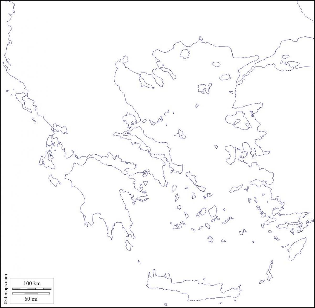 Гърция е празна картата