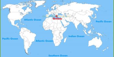 Гърция на картата на света