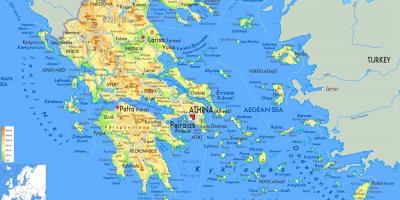 Карта на гръцките острови